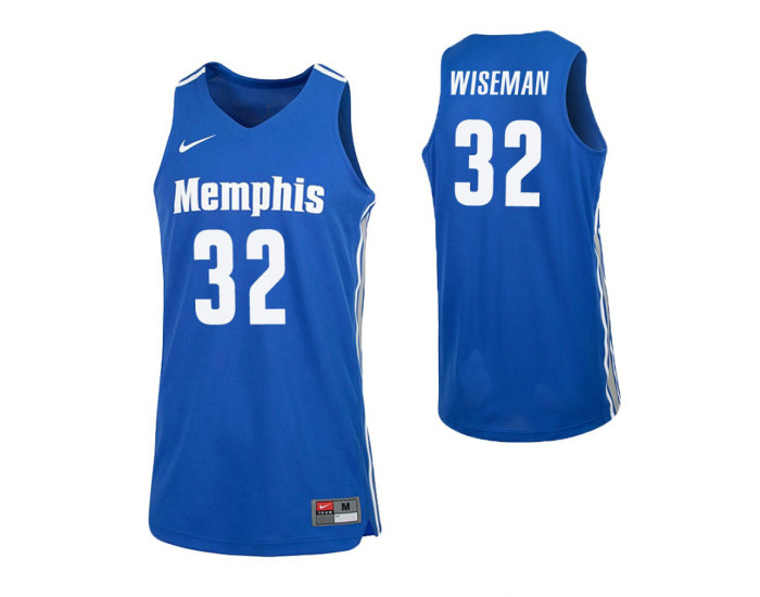 Memphis Tigers #32 James Wiseman Royal Authentic College Basketball Jersey