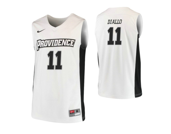 Youth Providence Friars #11 Alpha Diallo Authentic College Basketball Jersey White
