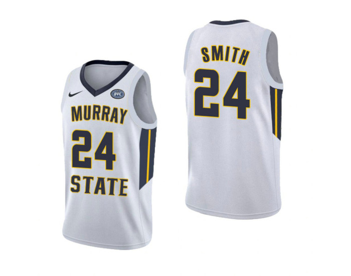 Murray State Racers Anthony Smith Authentic College Basketball Jersey White