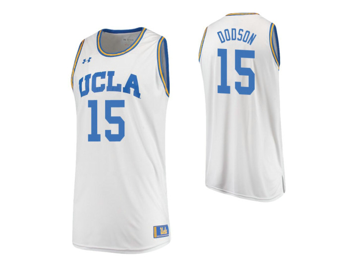 Youth UCLA Bruins #15 Armani Dodson Road Authentic College Basketball Jersey White