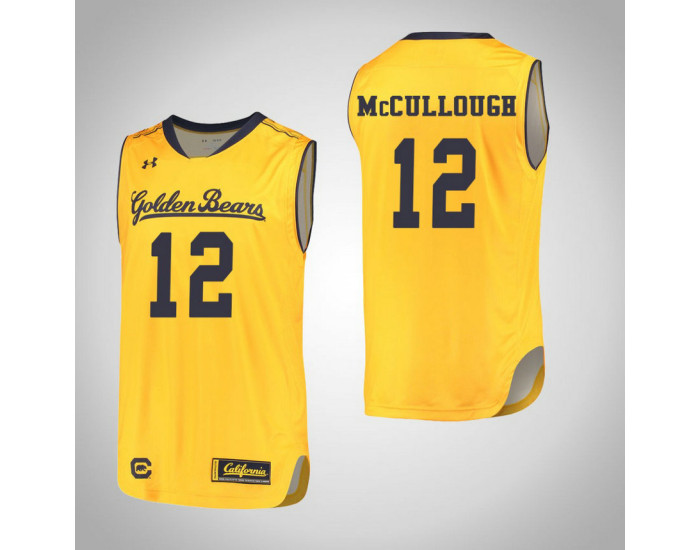 Youth California Golden Bears #12 Austin McCullough Authentic College Basketball Jersey Gold