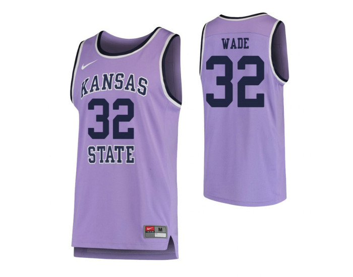 Youth Kansas State Wildcats #32 Dean Wade Authentic College Basketball Jersey Purple