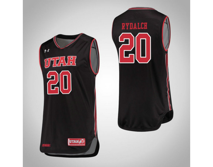 Utah Utes #20 Beau Rydalch Authentic College Basketball Jersey Black