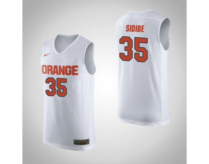 Syracuse Orange #35 Bourama Sidibe Replica College Basketball Jersey White