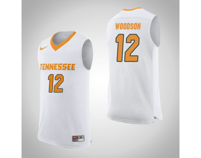 Tennessee Volunteers #12 Brad Woodson Authentic College Basketball Jersey White