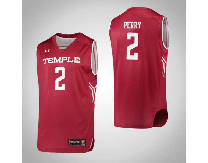 Temple Owls #2 Breanna Perry Authentic College Basketball Jersey Red