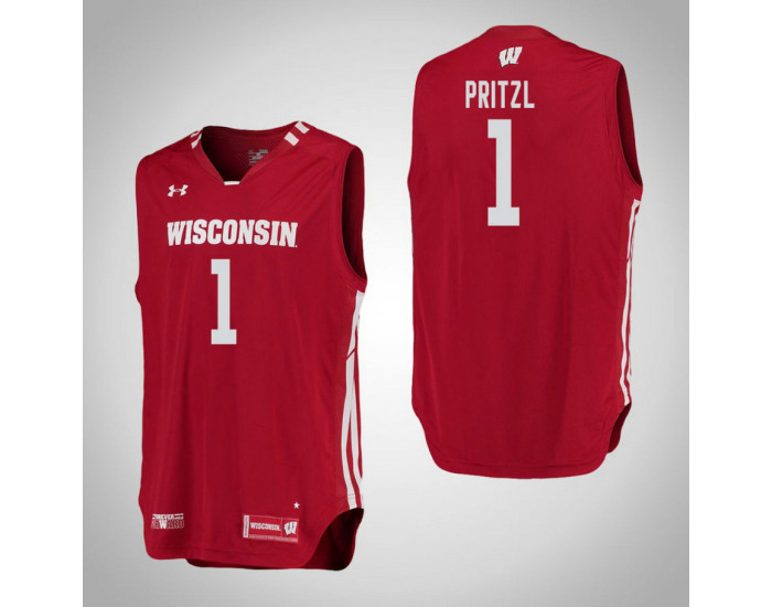 Youth Wisconsin Badgers #1 Brevin Pritzl Authentic College Basketball Jersey Red