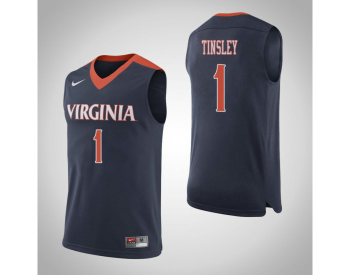 Youth Virginia Cavaliers #1 Brianna Tinsley Authentic College Basketball Jersey Navy
