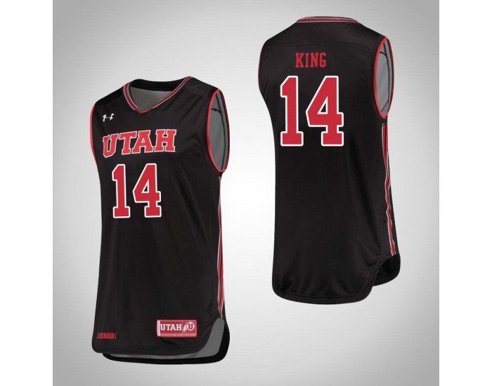 Utah Utes #14 Brooks King Authentic College Basketball Jersey Black