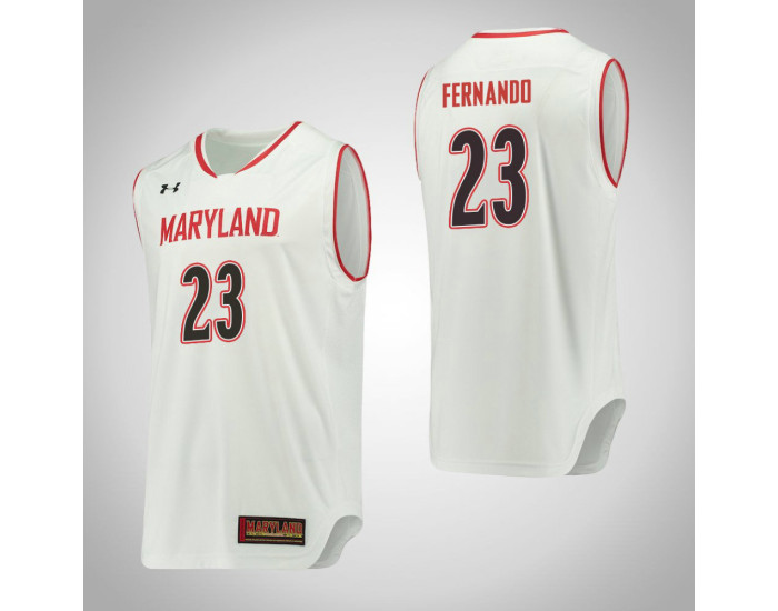 Youth Maryland Terrapins #23 Bruno Fernando Authentic College Basketball Jersey White
