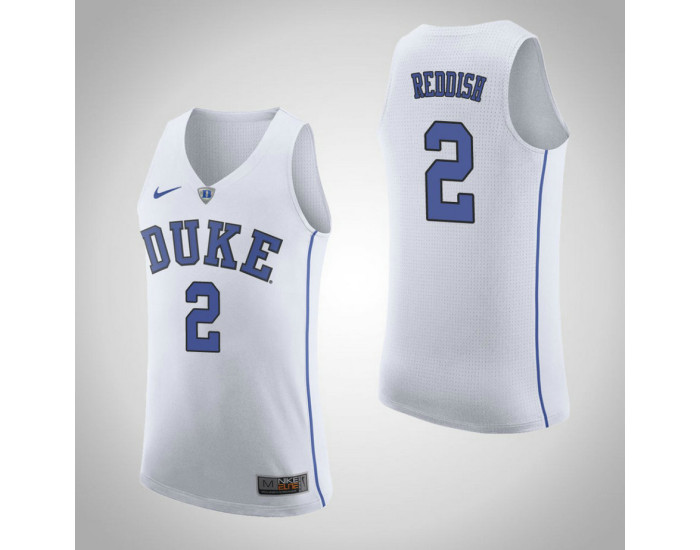 Youth Duke Blue Devils #2 Cam Reddish Road Authentic College Basketball Jersey White