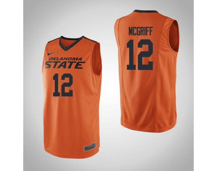 Oklahoma St Cowboys #12 Cameron McGriff Authentic College Basketball Jersey Orange
