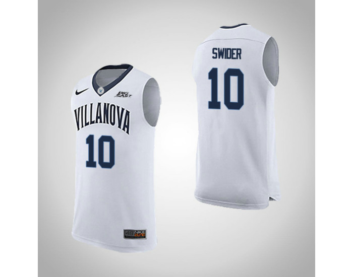 Youth Villanova Wildcats #10 Cole Swider Road Authentic College Basketball Jersey White