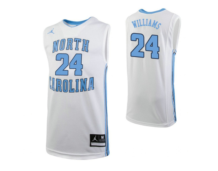 North Carolina Tar Heels #24 Kenny Williams Authentic College Basketball Jersey White