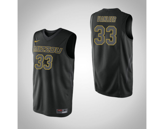 Missouri Tigers #33 Cullen VanLeer Authentic College Basketball Jersey Black