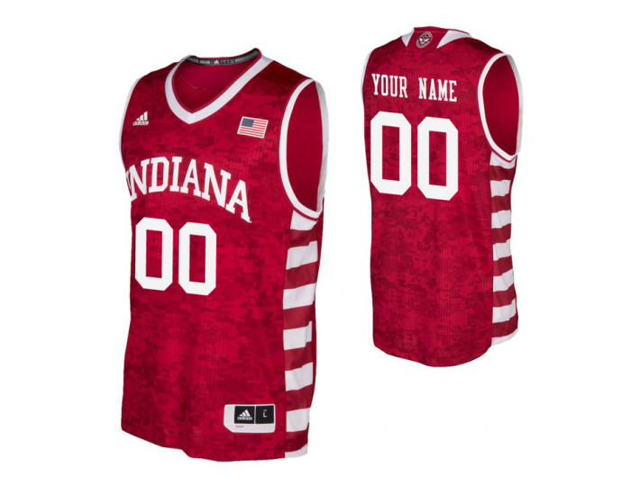 Replica Indiana Hoosiers Custom Armed Forces Classic Jersey Crimson