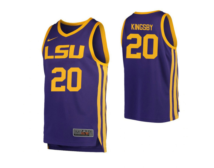 Youth LSU Tigers #20 Danya Kingsby Authentic College Basketball Jersey Purple