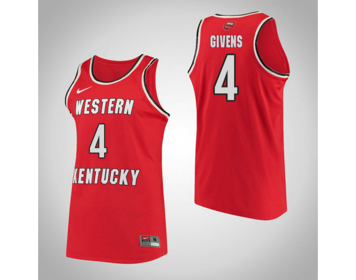 Youth Western Kentucky #4 Dee Givens Performance Authentic College Basketball Jersey Red