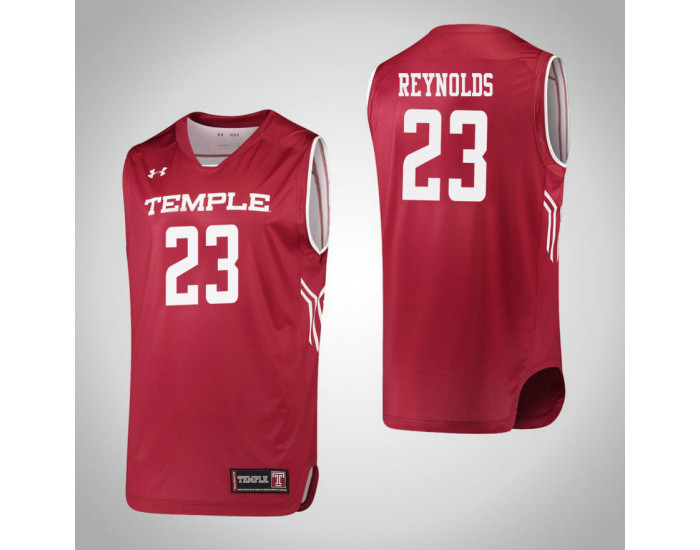 Temple Owls #23 Deja Reynolds Authentic College Basketball Jersey Red