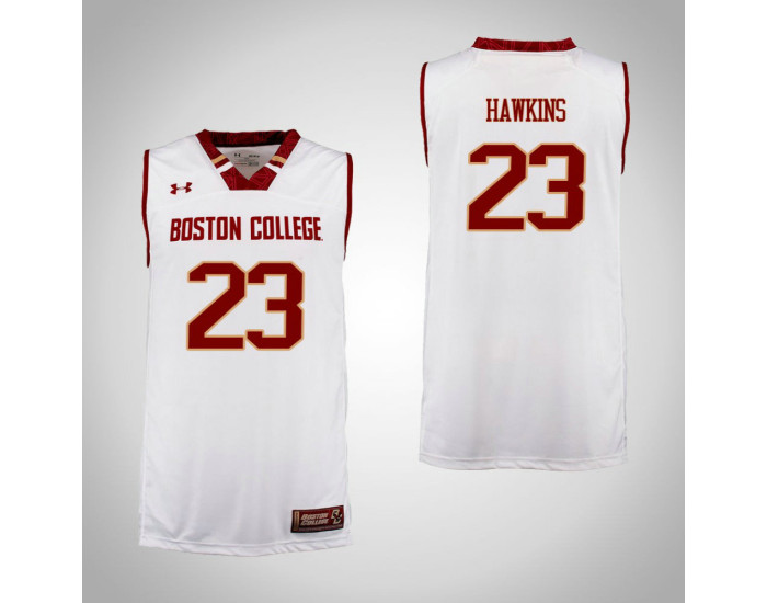 Boston College Eagles #23 Deontae Hawkins Authentic College Basketball Jersey Cardinal