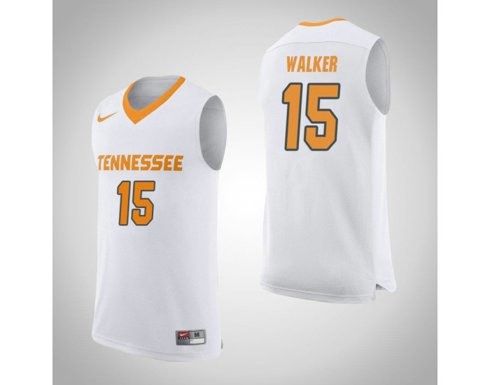 Tennessee Volunteers #15 Derrick Walker Authentic College Basketball Jersey White