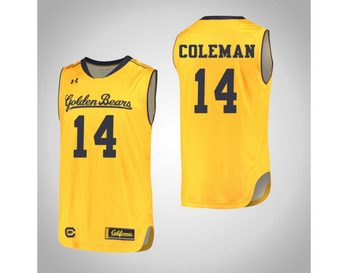 Youth California Golden Bears #14 Don Coleman Authentic College Basketball Jersey Gold