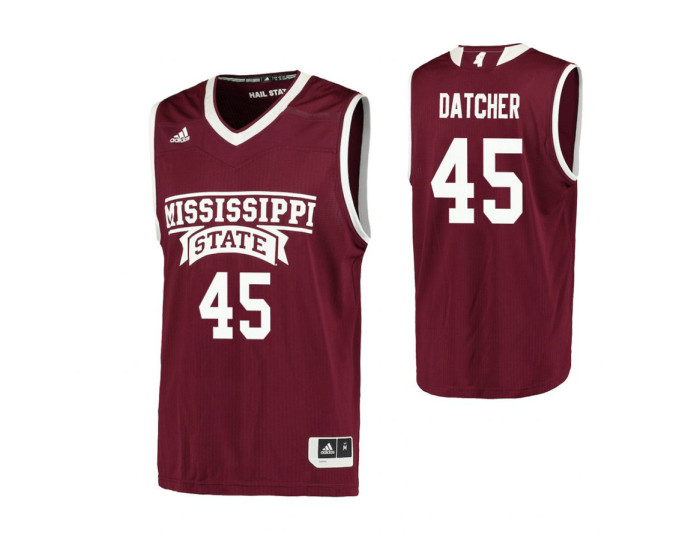 Youth Mississippi State Bulldogs #45 E.J. Datcher Replica College Basketball Jersey Maroon