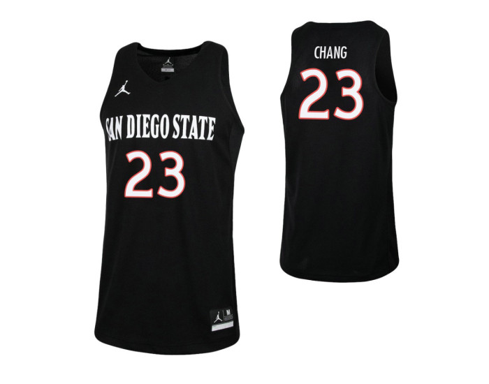 Youth San Diego State Aztecs #23 Ed Chang Authentic College Basketball Jersey Black