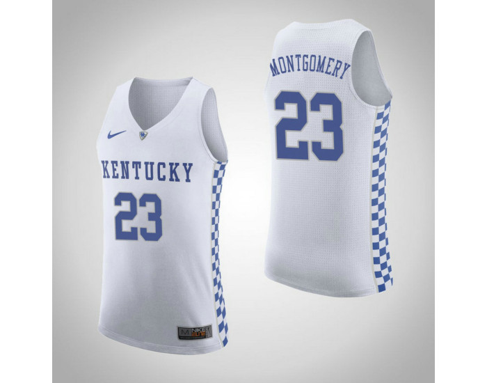 Youth Kentucky Wildcats #23 EJ Montgomery Road Authentic College Basketball Jersey White