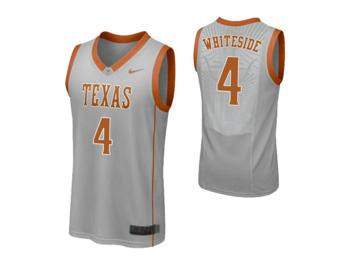 Texas Longhorns #4 Drayton Whiteside Authentic College Basketball Jersey Gray