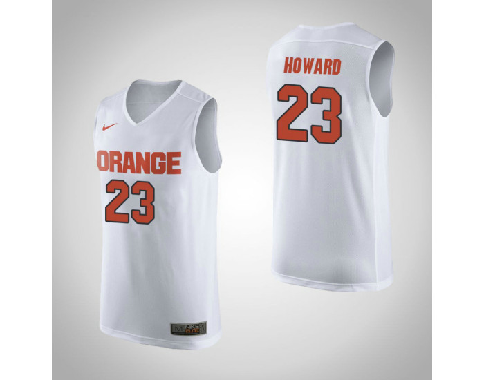 Syracuse Orange #23 Frank Howard Replica College Basketball Jersey White