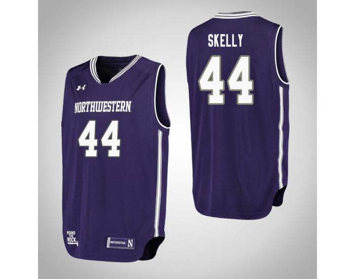 Northwestern Wildcats #44 Gavin Skelly Performance Authentic College Basketball Jersey Purple