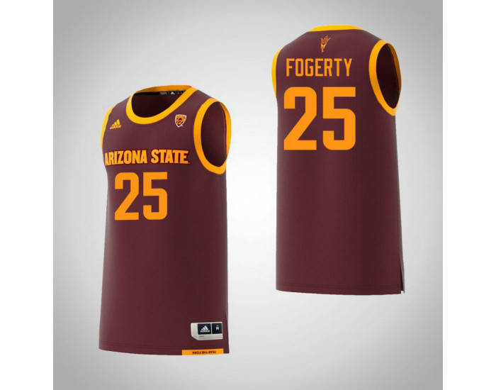 Arizona State Sun Devils #25 Grant Fogerty Authentic College Basketball Jersey Maroon
