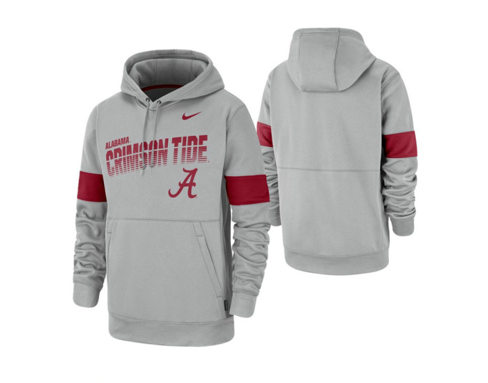 Alabama Crimson Tide Men's Gray Nike Hoodie
