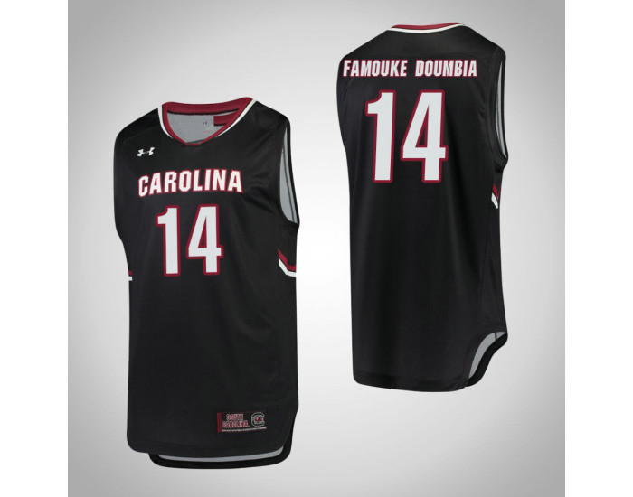 South Carolina Gamecocks #14 Ibrahim Famouke Doumbia Authentic College Basketball Jersey Black