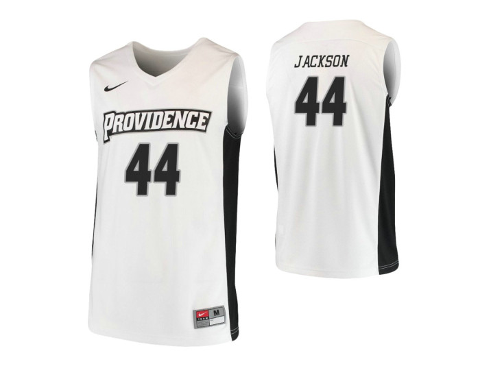 Providence Friars #44 Isaiah Jackson Authentic College Basketball Jersey White