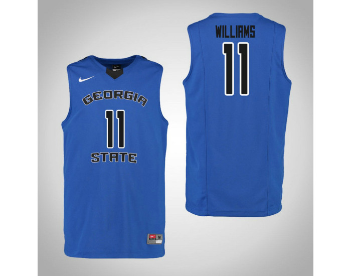Youth Georgia State Panthers #11 Isaiah Williams Authentic College Basketball Jersey Blue