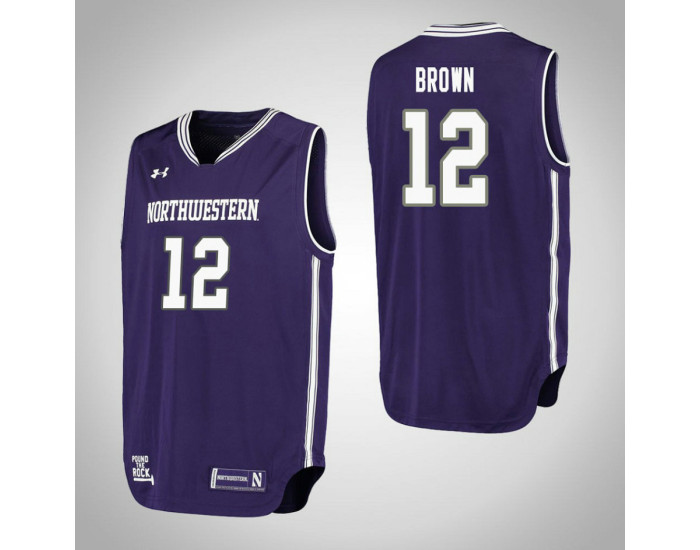 Youth Northwestern Wildcats #12 Isiah Brown Performance Authentic College Basketball Jersey Purple