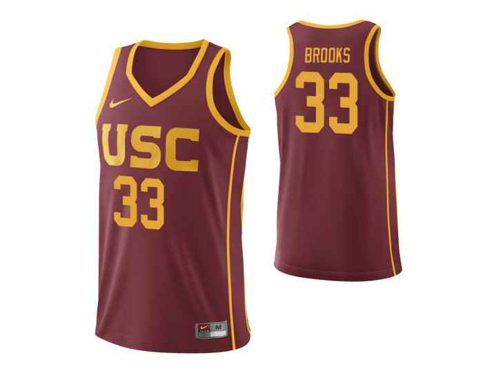 USC Trojans J'Raan Brooks Replica College Basketball Jersey Cardinal