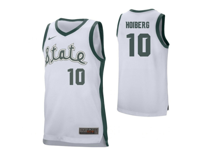 Youth Michigan State Spartans #10 Jack Hoiberg Authentic College Basketball Jersey White