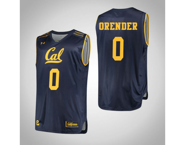Youth California Golden Bears #0 Jacob Orender Authentic College Basketball Jersey Navy