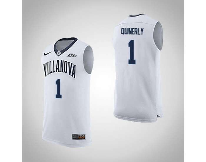 Villanova Wildcats #1 Jahvon Quinerly Road Authentic College Basketball Jersey White