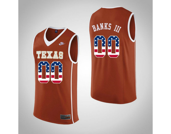 Texas Longhorns #00 James Banks III Authentic College Basketball Jersey Orange