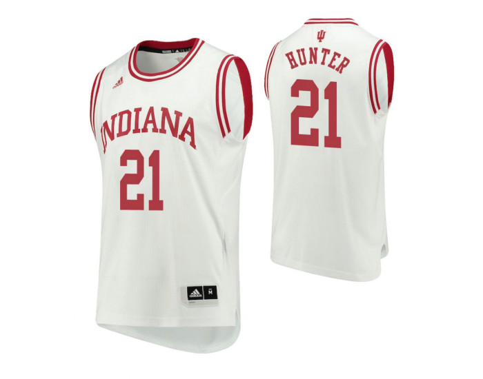 Indiana Hoosiers #21 Jerome Hunter Home Authentic College Basketball Jersey White