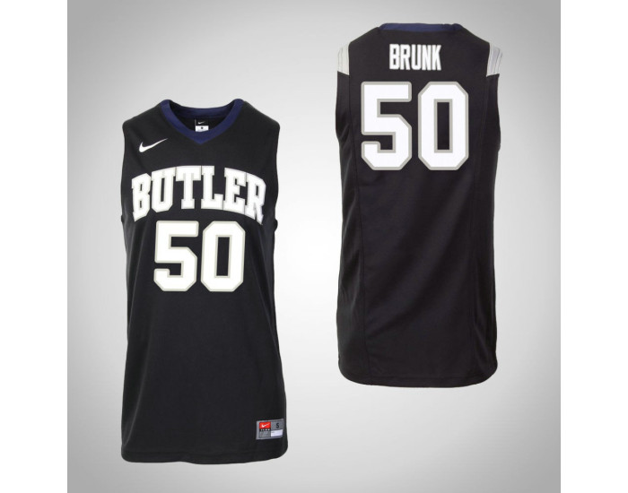 Butler Bulldogs #50 Joey Brunk Master Authentic College Basketball Jersey Black