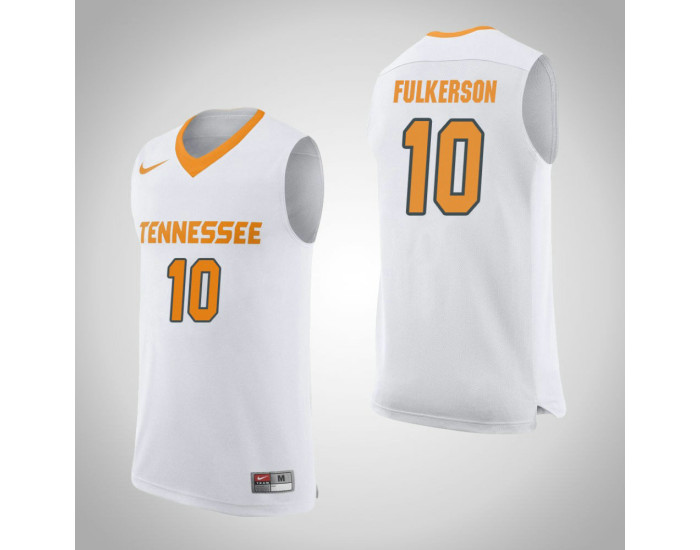 Tennessee Volunteers #10 John Fulkerson Authentic College Basketball Jersey White