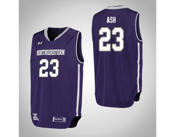 Northwestern Wildcats #23 Jordan Ash Performance Authentic College Basketball Jersey Purple