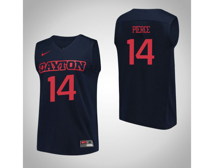 Dayton Flyers #14 Jordan Pierce Performance Authentic College Basketball Jersey Navy