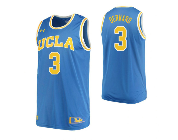 Youth UCLA Bruins #3 Jules Bernard Home Replica College Basketball Jersey Blue