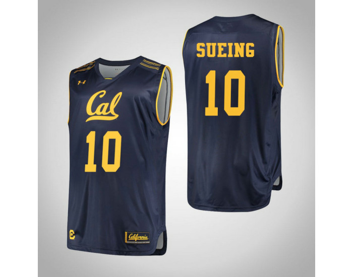 Youth California Golden Bears #10 Justice Sueing Authentic College Basketball Jersey Navy